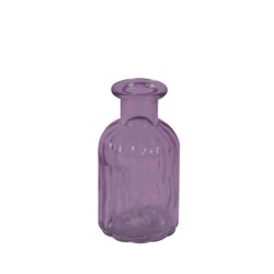 Mollie Bottle Flower Vase Lilac 10cm - GL075 8D