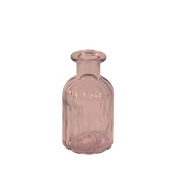 Mollie Bottle Flower Vase Pink 10cm - GL072 1B