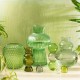 Selina Glass Vase Green 17cm - GL055 1C