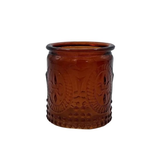 Honey Brown Glass Votive 7cm - GL206