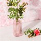 Tall Fluted Glass Vase Pink 21.5cm - GL006 10C