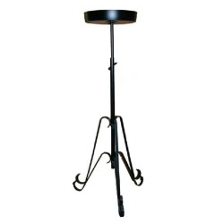 Telescopic Flower Pedestal Stand Bowl Top Black - PED003