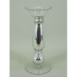 Silver Glass Candlestick - ACC010 6D