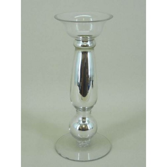 Silver Glass Candlestick - ACC010 6D
