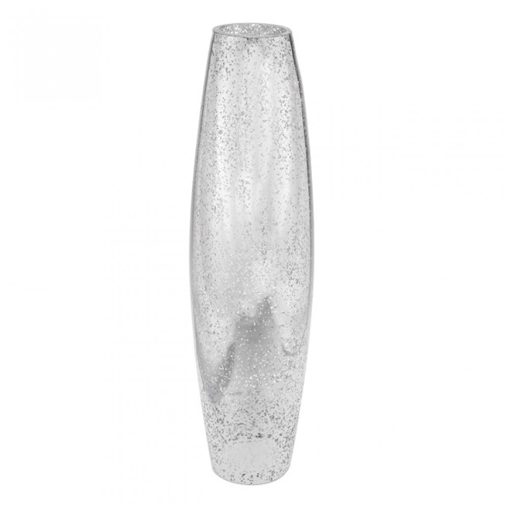 Silver Mercury Glass Flower Vase 40cm | Flower Vases