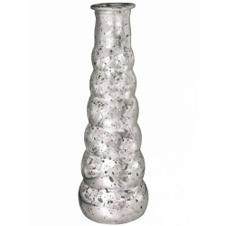 Silver Mercury Bubble Flower Vase 21cm - GL033 5B