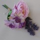 Cottage Garden Buttonhole Mauve - BH009