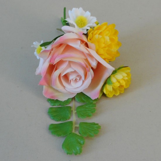 Buttermere Faux Flowers Boutonniere - BUT003