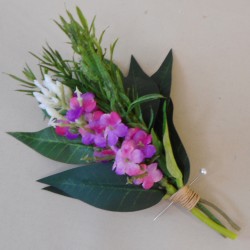 Pink Wildflowers Buttonholes - BH013