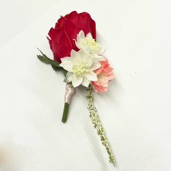 Viva Faux Flowers Elopement Buttonhole - VIVA002