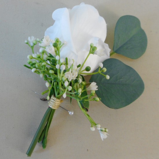 Coniston Faux Flowers Boutonniere - CON003