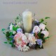 Longlands Faux Flowers Wreath Pink Lavender - LON024