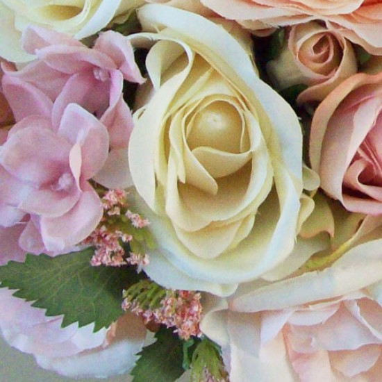 Annabel Artificial Roses Wedding Bouquet - ANN001