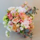 Bowness Faux Flowers Wedding Bouquet Pink Peach Bride - BOW001