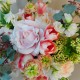 Bowness Faux Flowers Wedding Bouquet Pink Peach Bride - BOW001