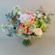 Bowness Faux Flowers Wedding Bouquet Pink Peach Bride - BOW001