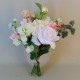 Bowness Faux Flowers Wedding Bouquet Pink Peach Bridesmaid - BOW002