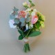 Bowness Faux Flowers Wedding Bouquet Pink Peach Bridesmaid - BOW002