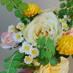 Buttermere Faux Flowers Wedding Bouquet Bridesmaid - BUT002
