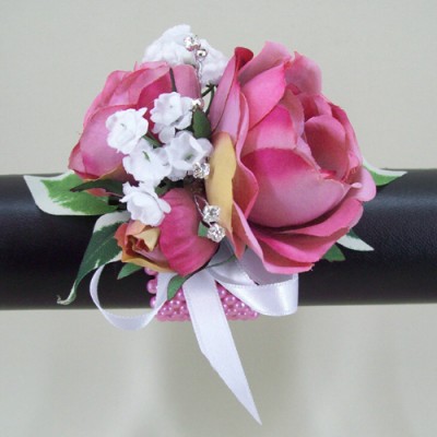 Wrist Corsages made with love and Artificial Flowers