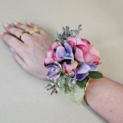 Pink Roses Wrist Corsage - WCOR021