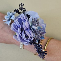 Something Blue Wrist Corsage - WCOR011