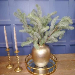 Artificial Christmas Pine with Silver Glitter 70cm - X22026 BAY4B