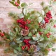 Askham Christmas Greenery and Berries Spray 69cm - X23032 BAY4C