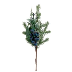 Artificial Blueberries and Pine Stem 45cm - X25043 BAY 3B