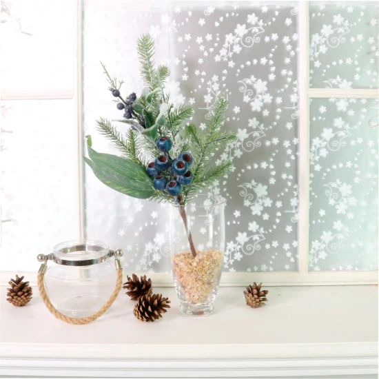 Artificial Blueberries and Pine Stem 45cm - X25043 BAY 3B