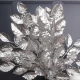 Silver Metallic Bayleaves Spray 71cm - X22056 BAY2C