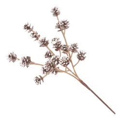 Mini Pine Cone Branch with Frosting 25cm - X21077 JJ3