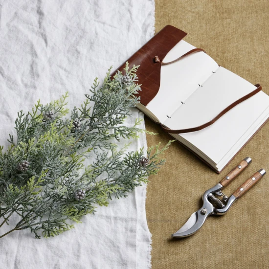 Artificial Frosted Christmas Pine with Cones 77cm - X24029 