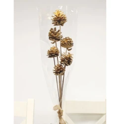 Gold Pine Cones on Sticks Pack of 6 - X25040 BAY3A