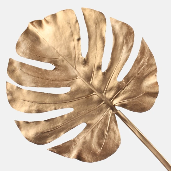 Metallic Monstera Leaf Gold 80cm - X23044 BAY4B