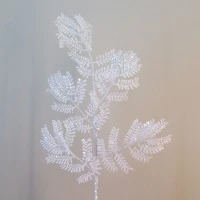 White Artificial Leaves and Foliage