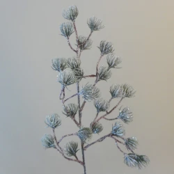 Christmas Spruce Branch with Glitter Frosting - X21044