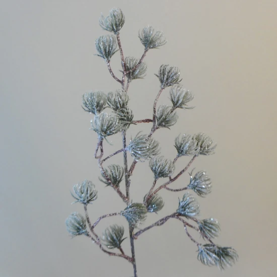 Christmas Spruce Branch with Glitter Frosting - X21044