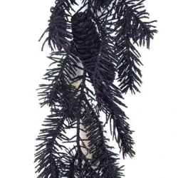 Glitter Angel Pine Christmas Garland Black - X088 