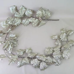 Deluxe Holly Christmas Garland Champagne Gold - 13X051