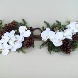 Opulence Orchid and Berry Christmas Swag - OX061b