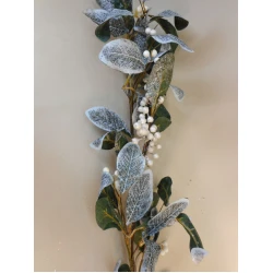 Glitter Magnolia Leaves Garland 182cm - 18X274