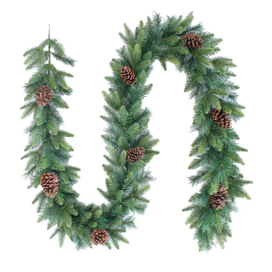 Artificial Christmas Garlands Mixed Pine with Cones 270cm - X24027 BAY3C