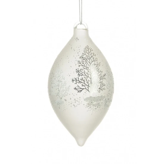 150mm Glass Cadence Finial Christmas Baubles - 17X043