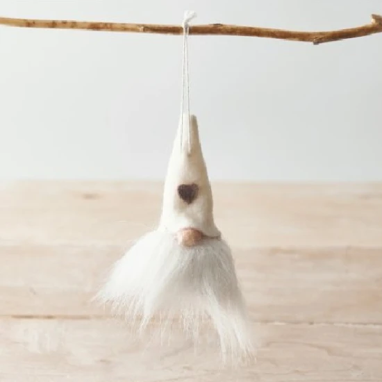 Felt Gonk Hanger Cream 100mm - X24052 BC