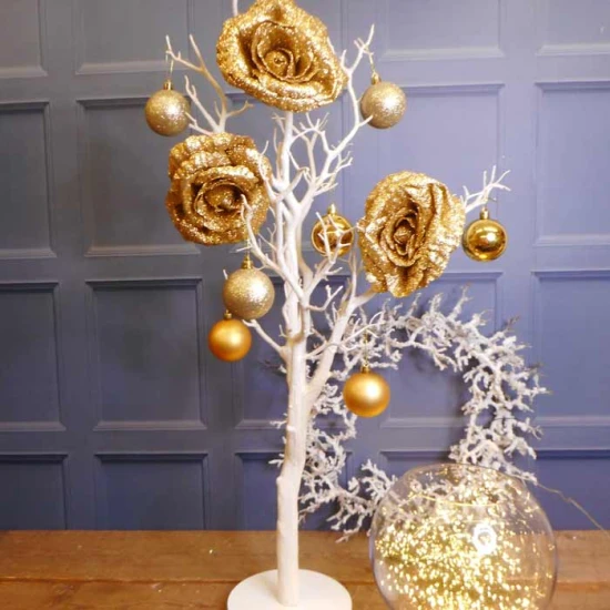 Christmas Clip on Glitter Rose Gold 16cm - X22048 t 2022