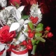 Christmas Flower Arrangements  in White Jug - X22066 6A