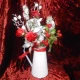Christmas Flower Arrangements  in White Jug - X22066 6A