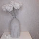 62cm White Glitter Allium - X23004 BAY4B