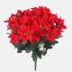 Poinsettia Bush Red Velvet 24 Flowers 38cm - X23054 BAY2D
